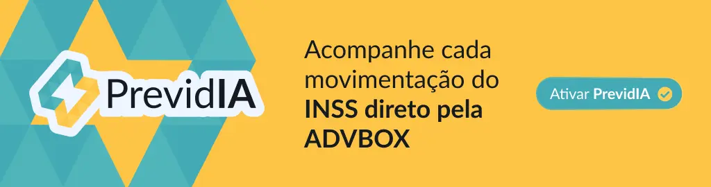 Banner promocional do PrevidIA em fundo amarelo, com o logotipo do produto e botão "Ativar PrevidIA".