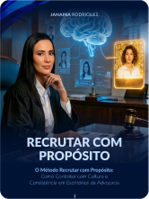 Capa do livro Recrutar com Propósito, por Janaina Rodrigues