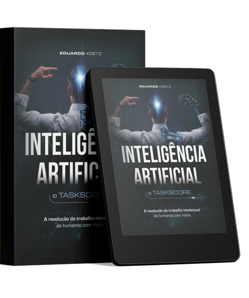 Capa do livro Inteligência Artificial e TaskScore, por Eduardo Koetz