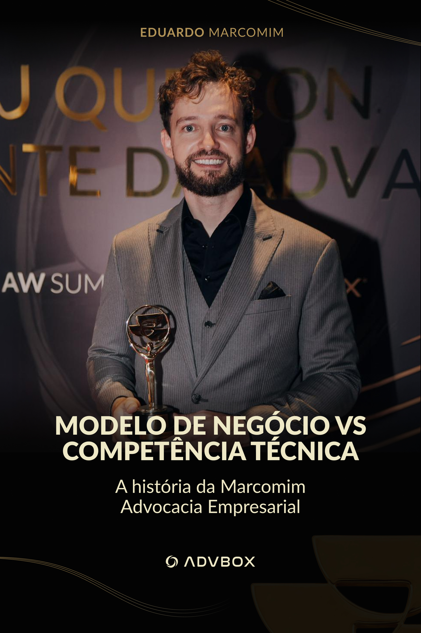 Capa do livro Modelo de negócio vs. competência técnica, por Eduardo Marcomim