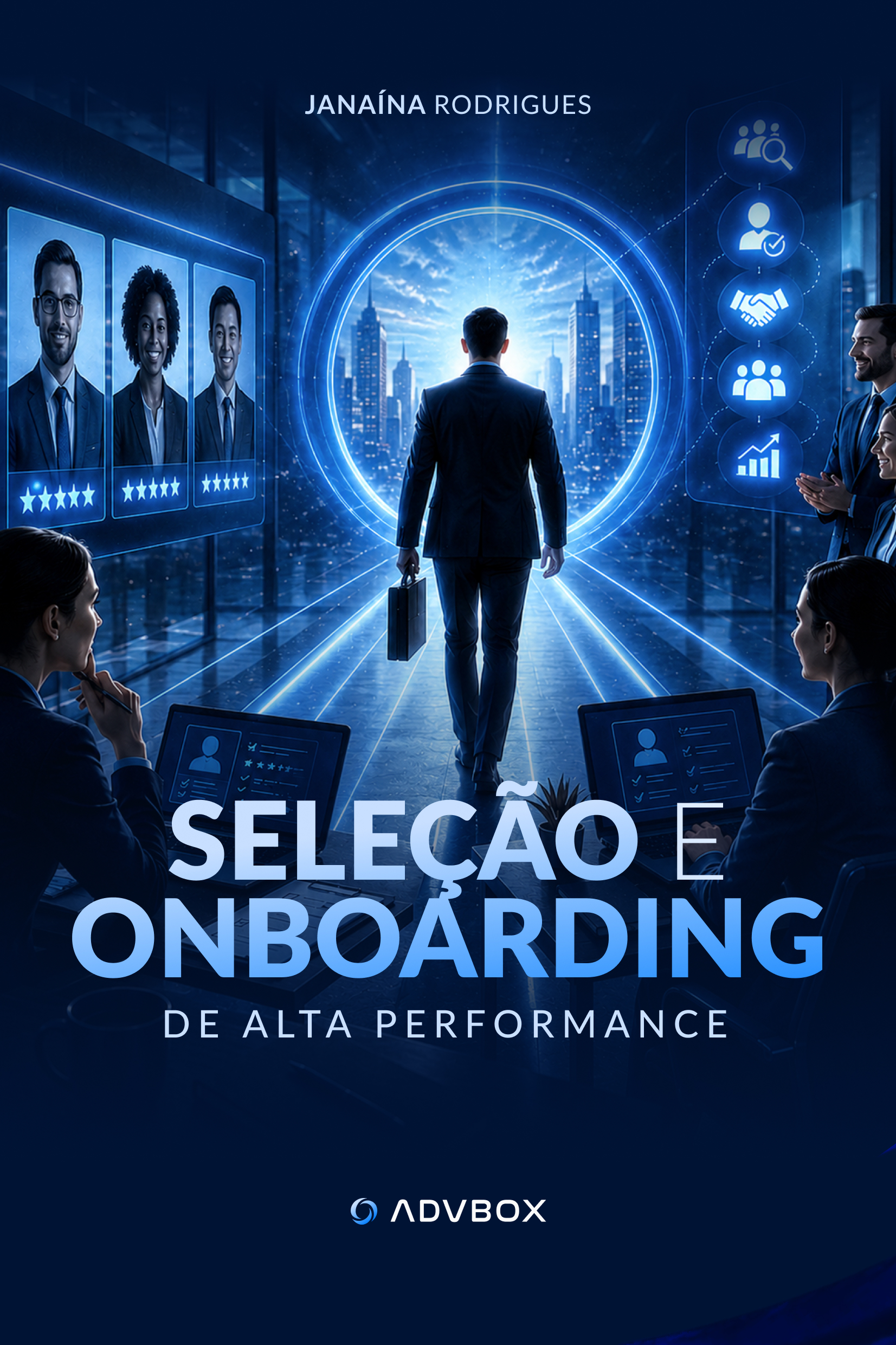 Capa do livro Seleção e Onboarding de Alta Performance na Advocacia, por Janaína Rodrigues